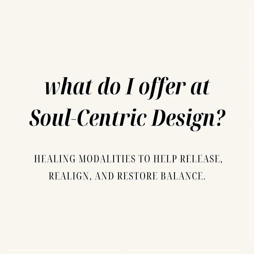 at Soul Centric Design, I guide you through energy healing practices that reconnect you with your essence. 

each technique supports you in a unique way, so you can choose what resonates most.

#SoulCentricDesign #EnergyHealing