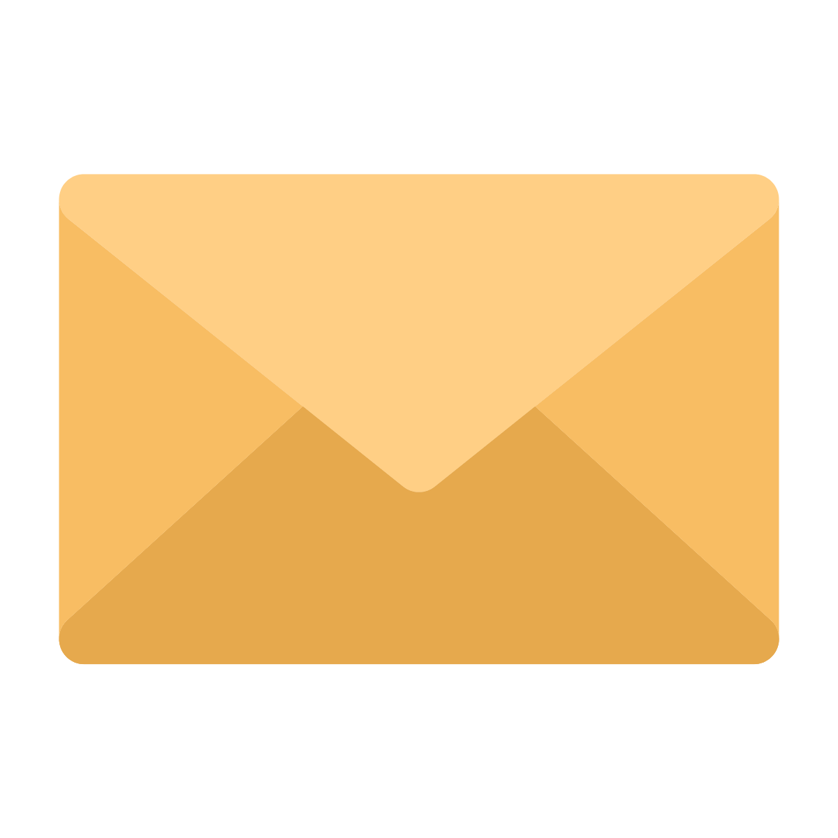 A closed beige envelope with a triangular flap