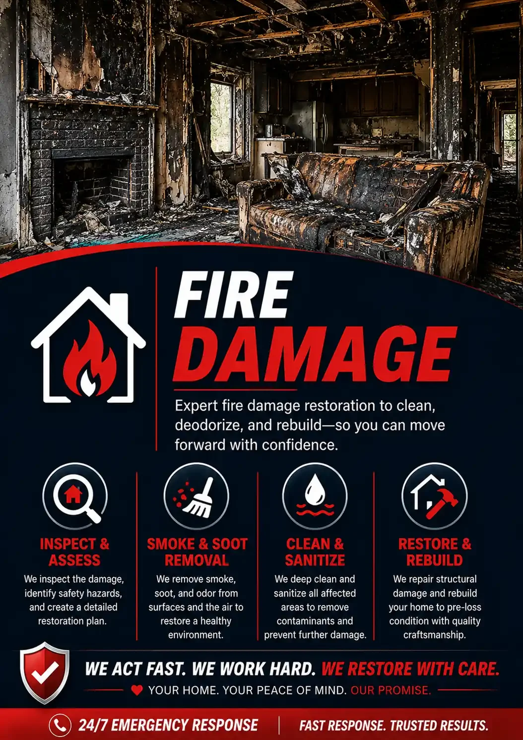 Home fire damage