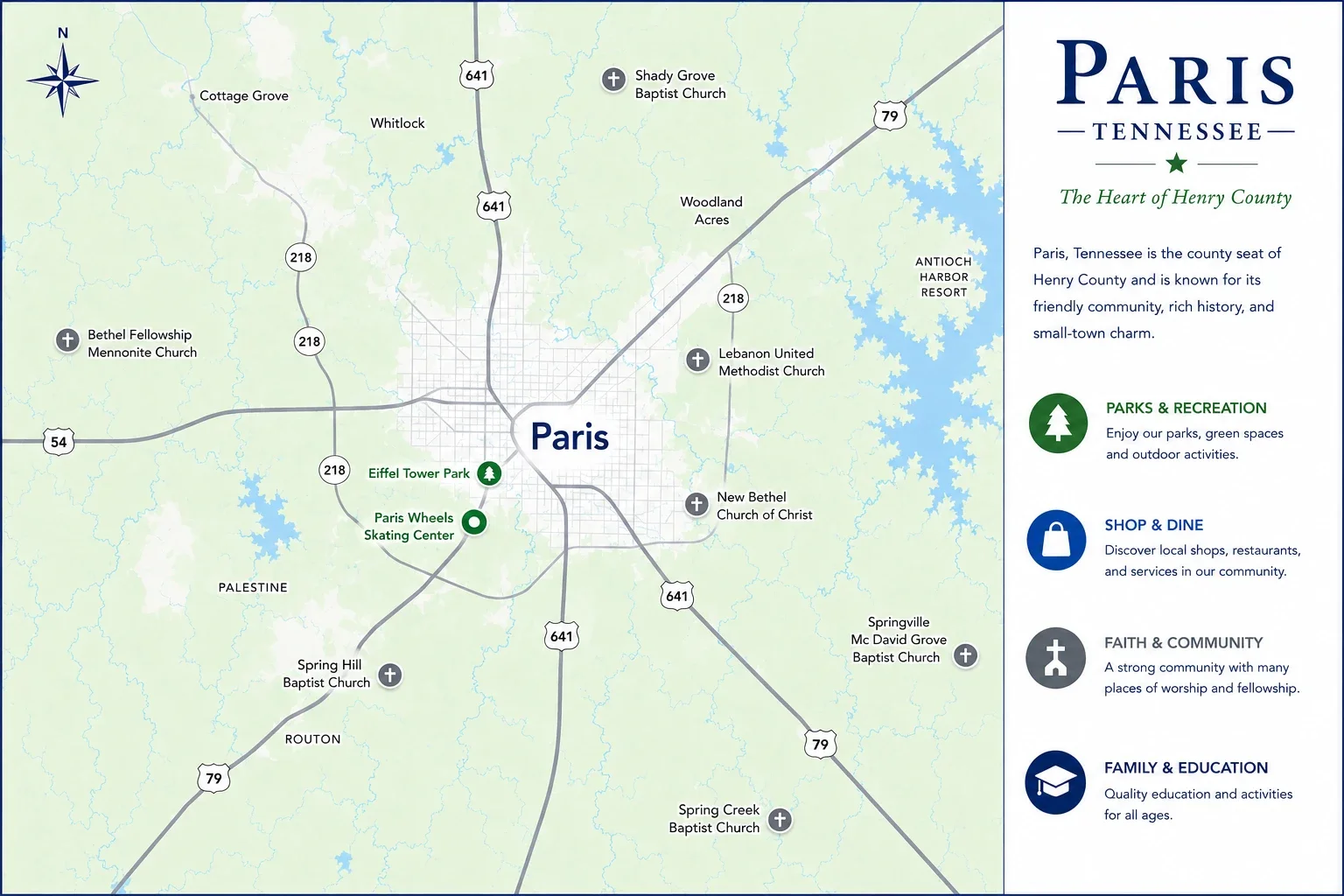 Service area Henry County including Paris and surrounding areas