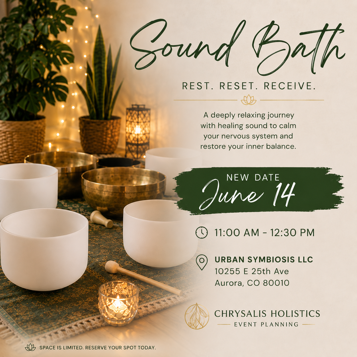 Sound Bath - Urban Symbiosis - June 14th