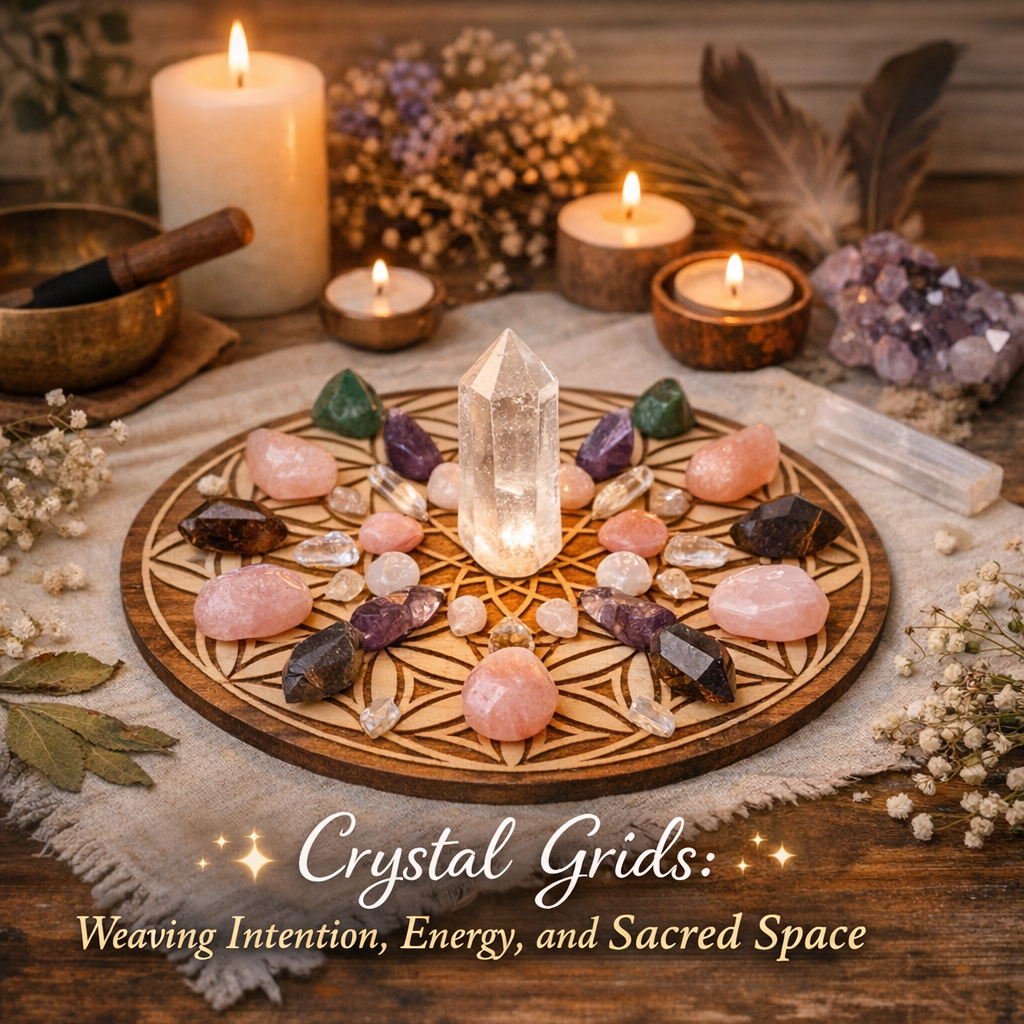 Crystal Grids: Weaving Intention, Energy, and Sacred Space