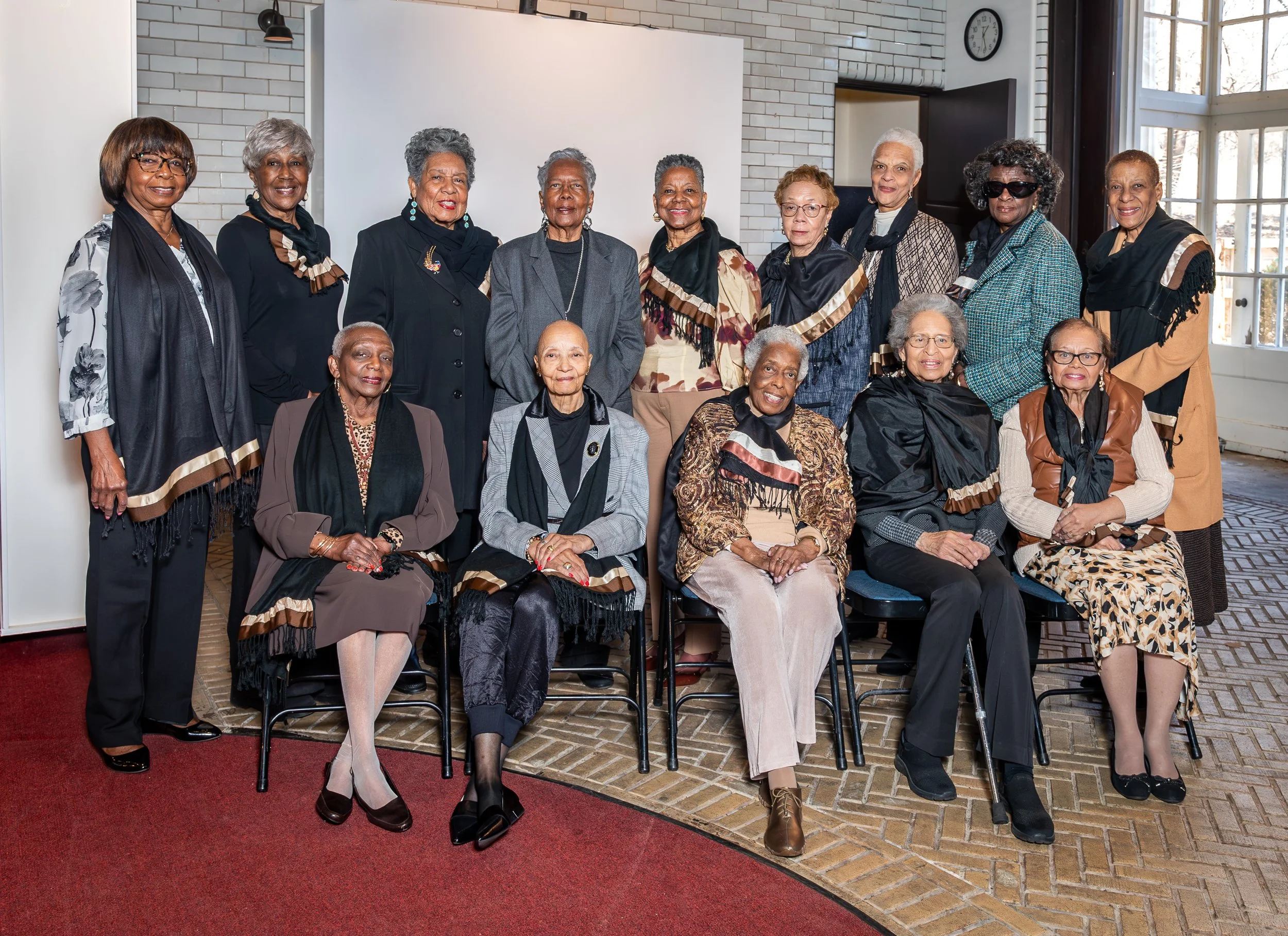 AWAH Members, Standing:  Bridget Crichlow, Toni Cox-Burns, JoAnn Dudley, Rita Jones, Francine Shorts, Bentley Patterson, Gwen Cort, Claudett Stothart, Gloria Welcome; Seated: Janette Wilson, Pattie Wade-Dozier, Phyllis Hyacinthe, Mary Lane Cobb, Kitt