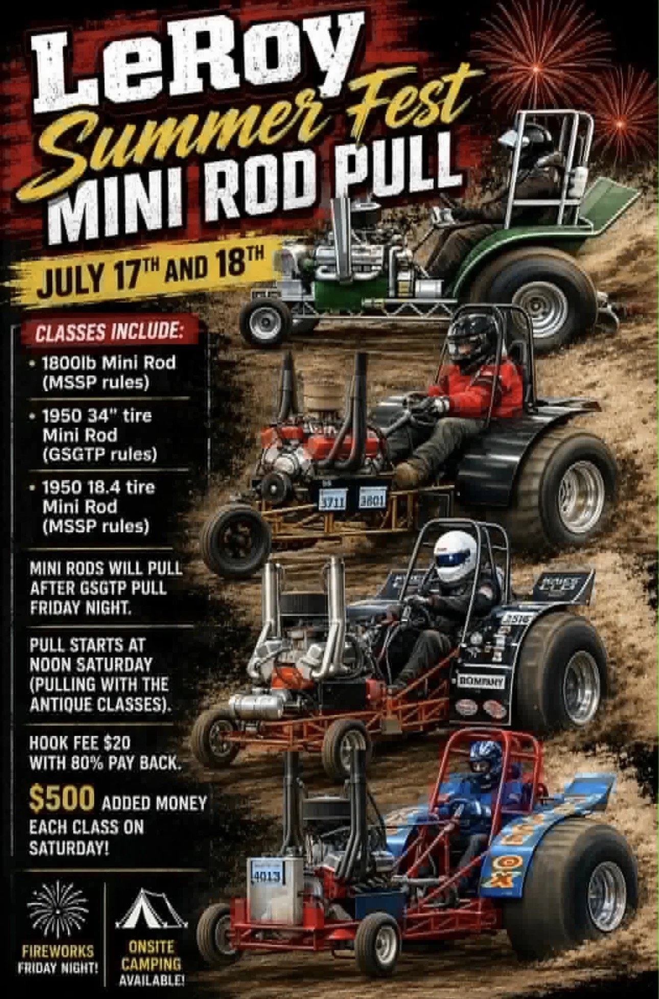 LeRoy, Minnesota- Saturday, July 18th