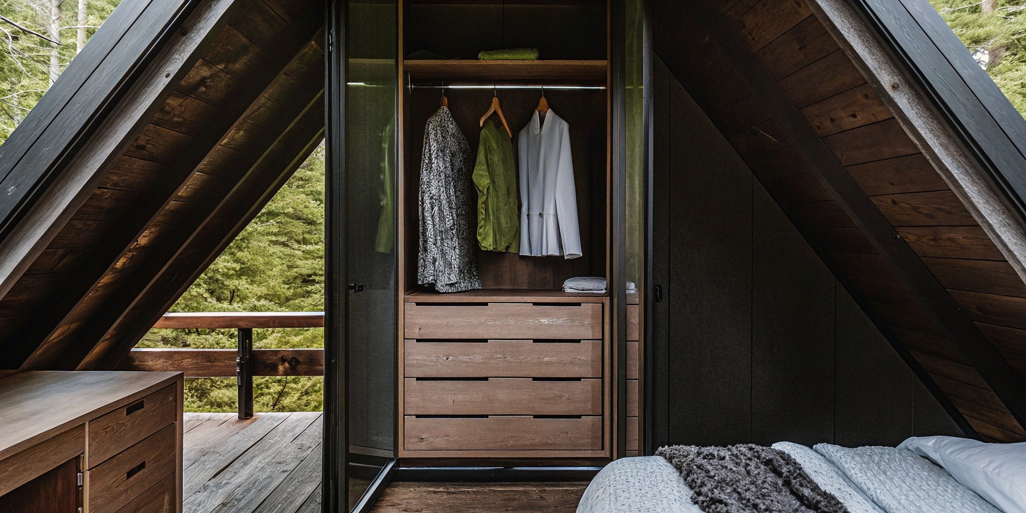 Custom Built-in Wardrobes Sloped Ceilings: A-Frame &amp; Mountain Home Guide