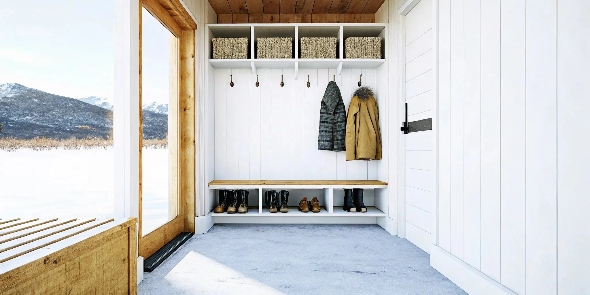 Mudroom Ideas for Snow Gear and Busy Families