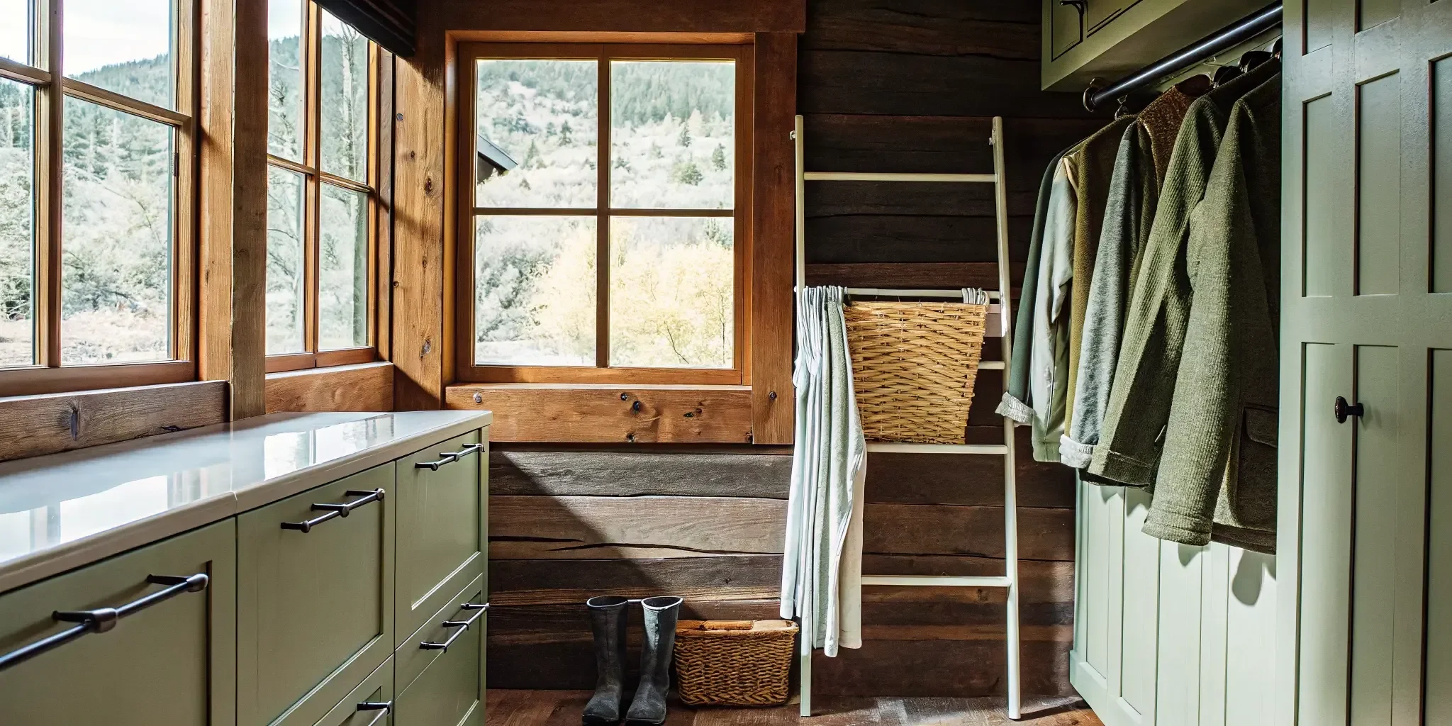 Custom Laundry Room Design for Mountain Homes