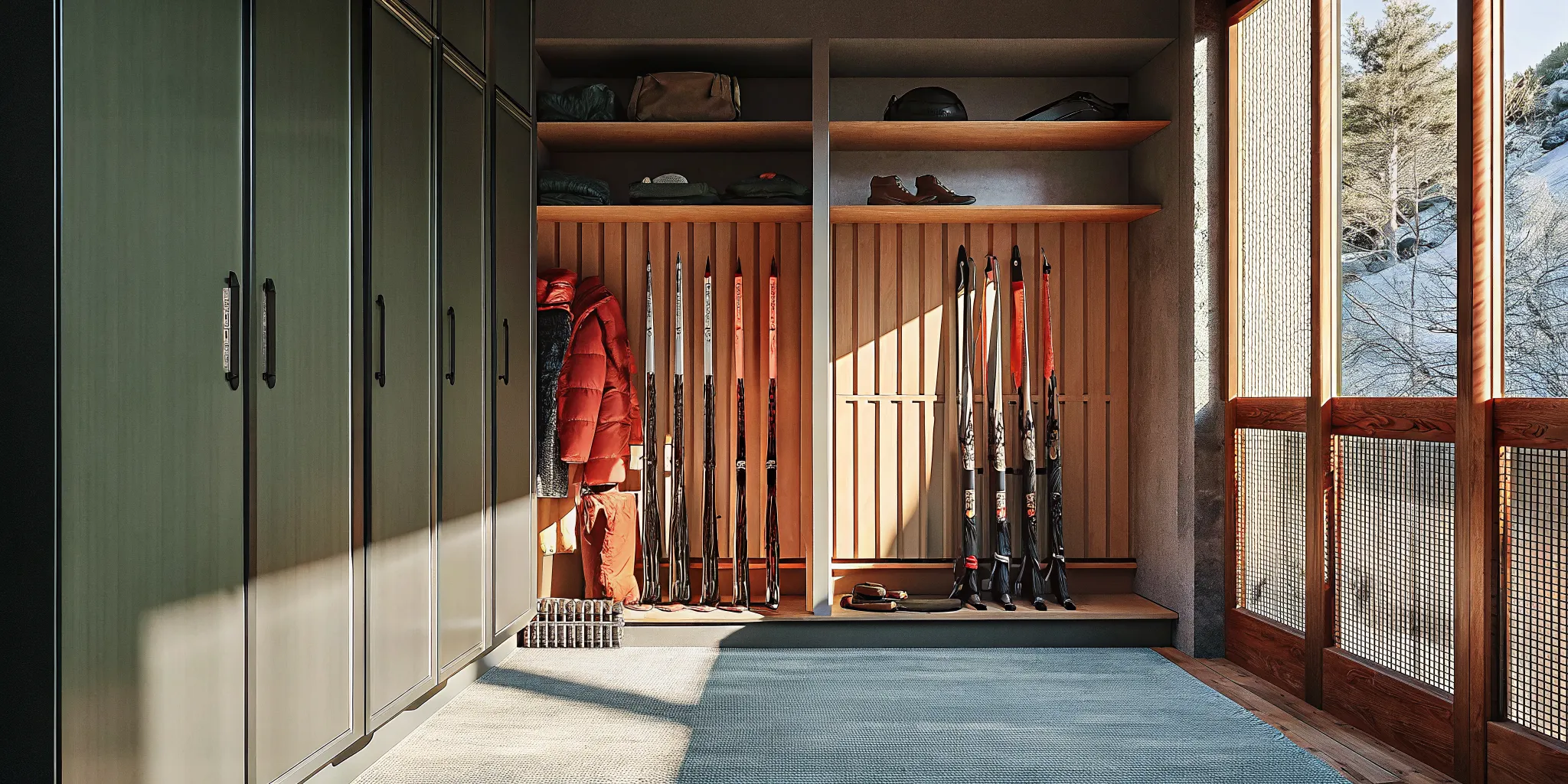 Ski Storage Ideas for an Organized Mountain Home