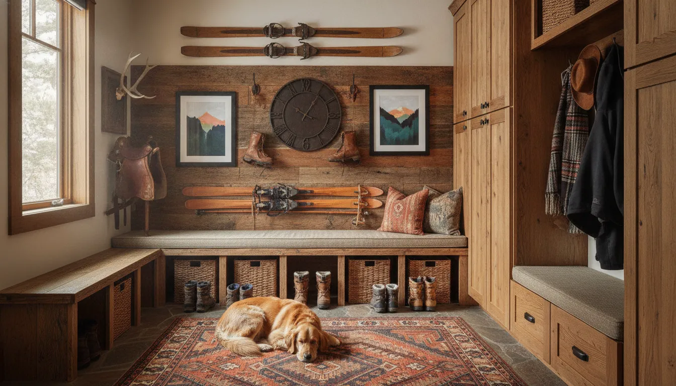 Entryway Bench with Storage Mudroom Design Ideas