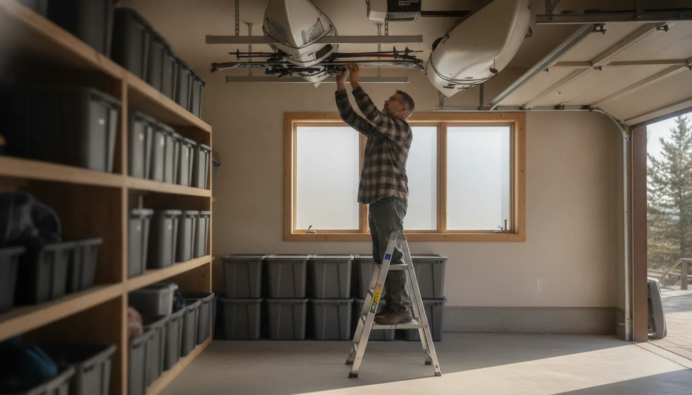Overhead Garage Storage for Colorado Mountain Homes