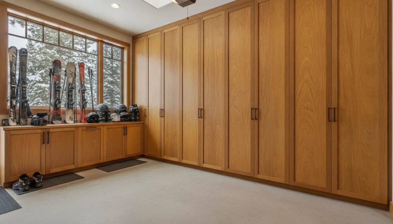 Garage Storage Cabinet: Keep Mountain Gear Clean