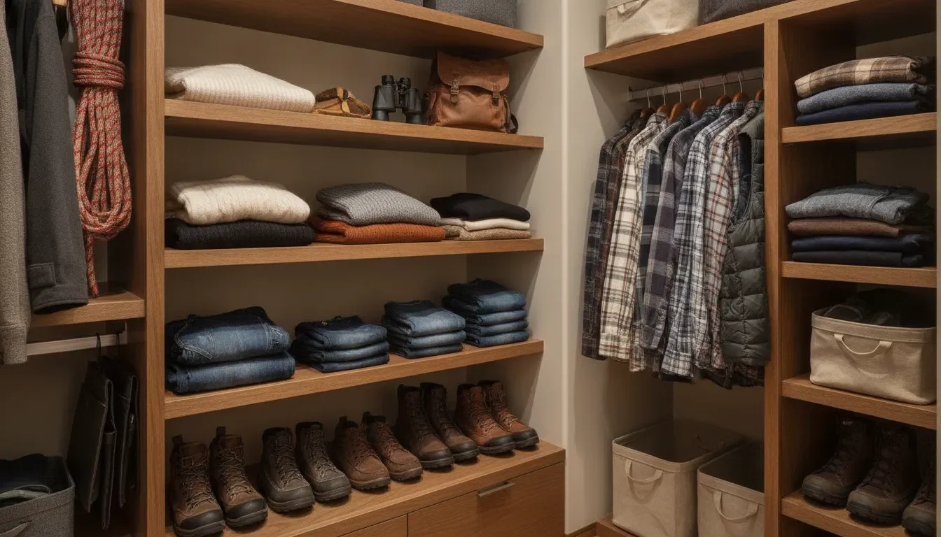 Reach In Closet Shelving for Deep and Shallow Walls