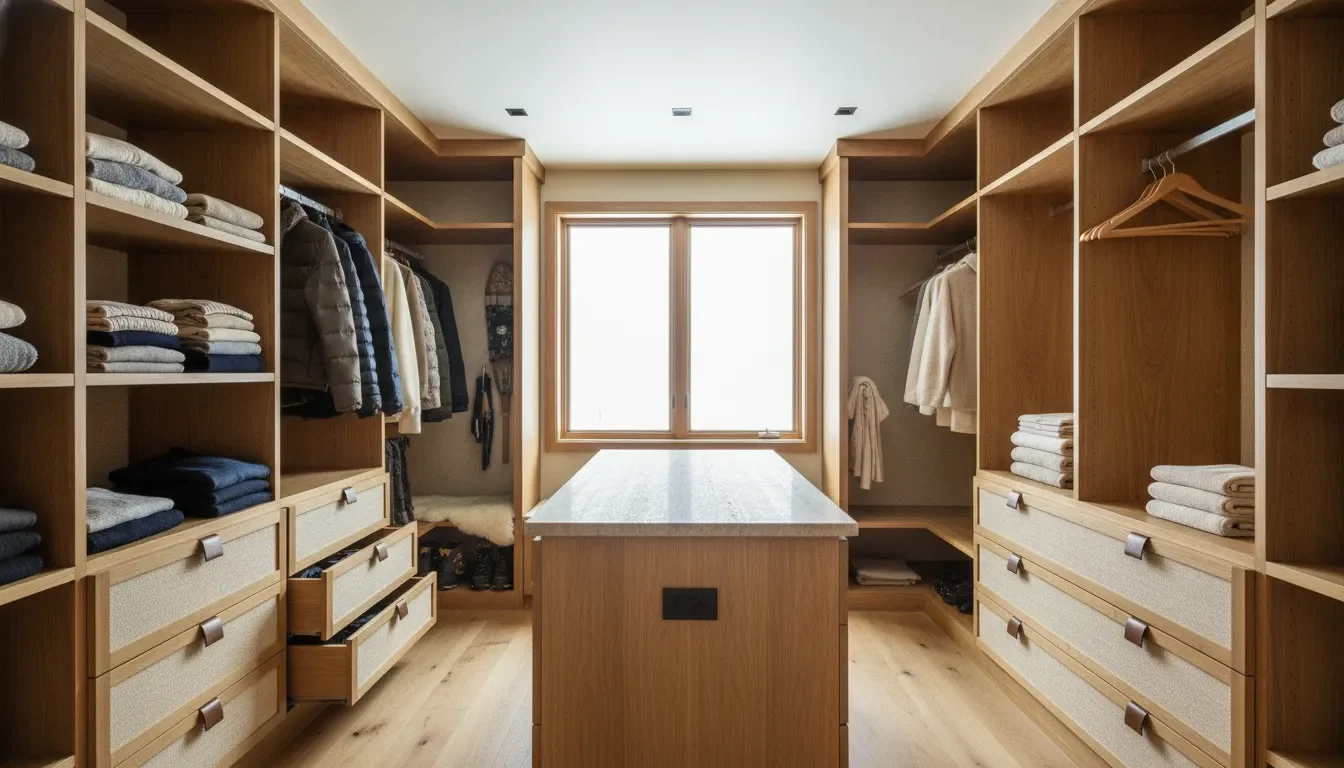 Second Home Closet Storage: Owner and Guest Zones