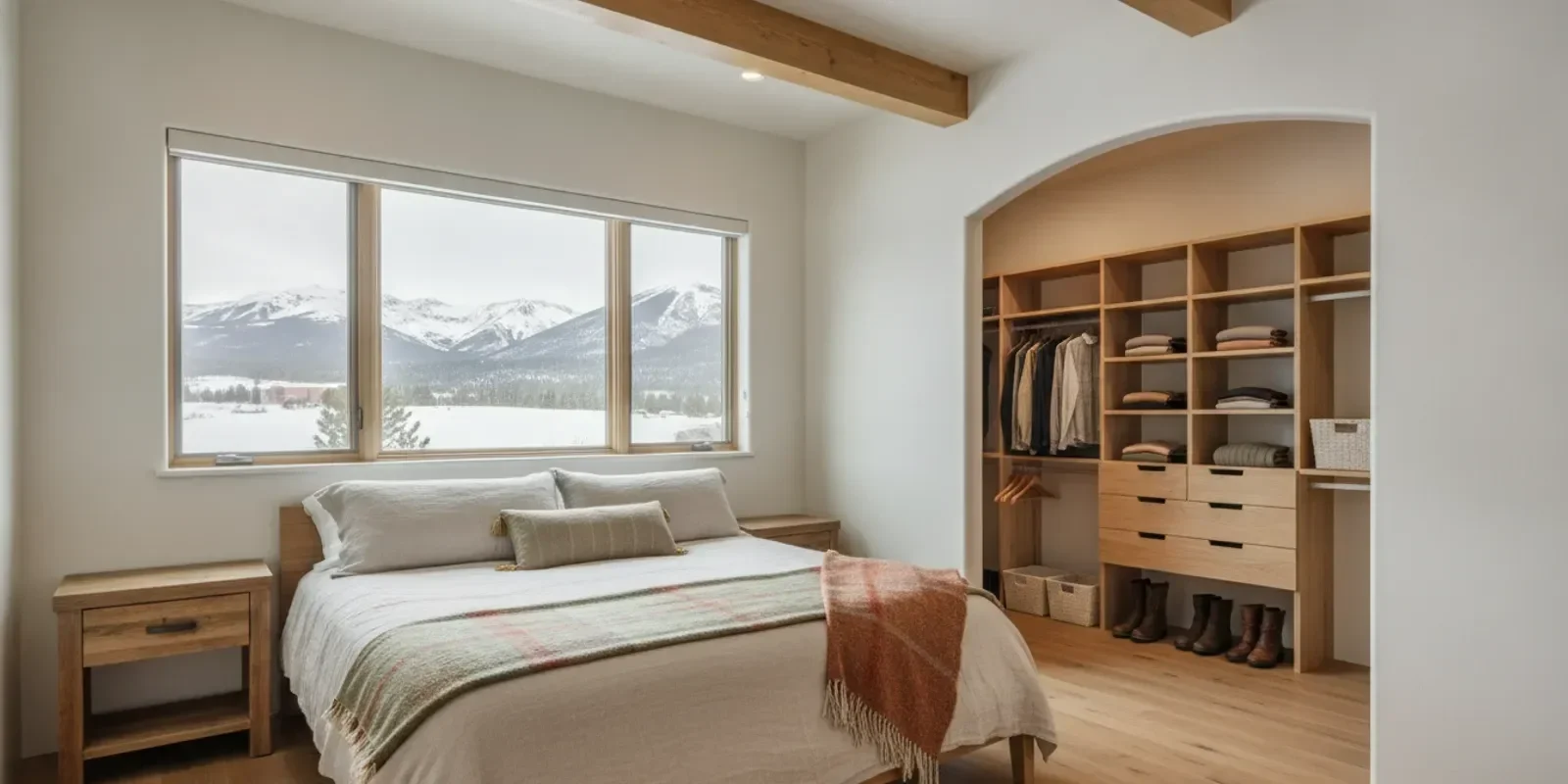 Custom Closet Planning for New Construction Mountain Homes: New Construction Closet Systems