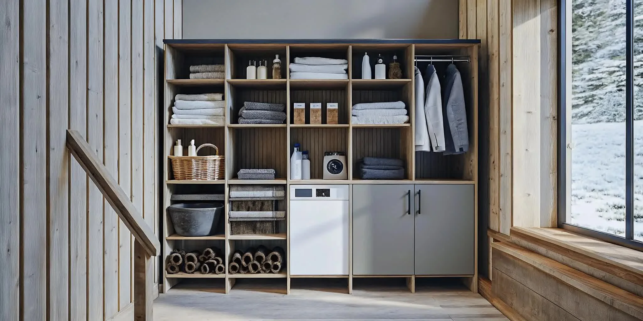 Utility Room Storage for Mountain Homes