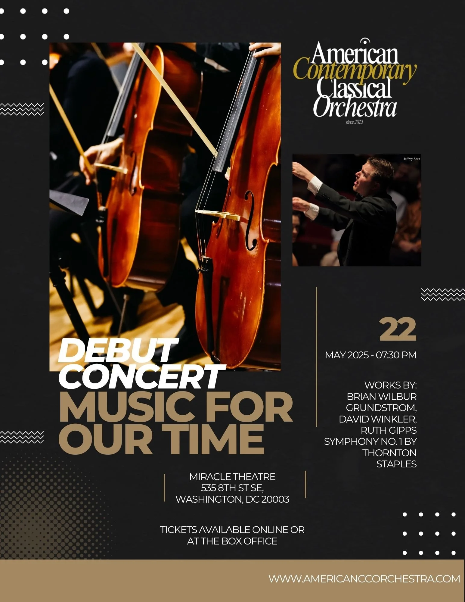 Music For Our Time concert poster