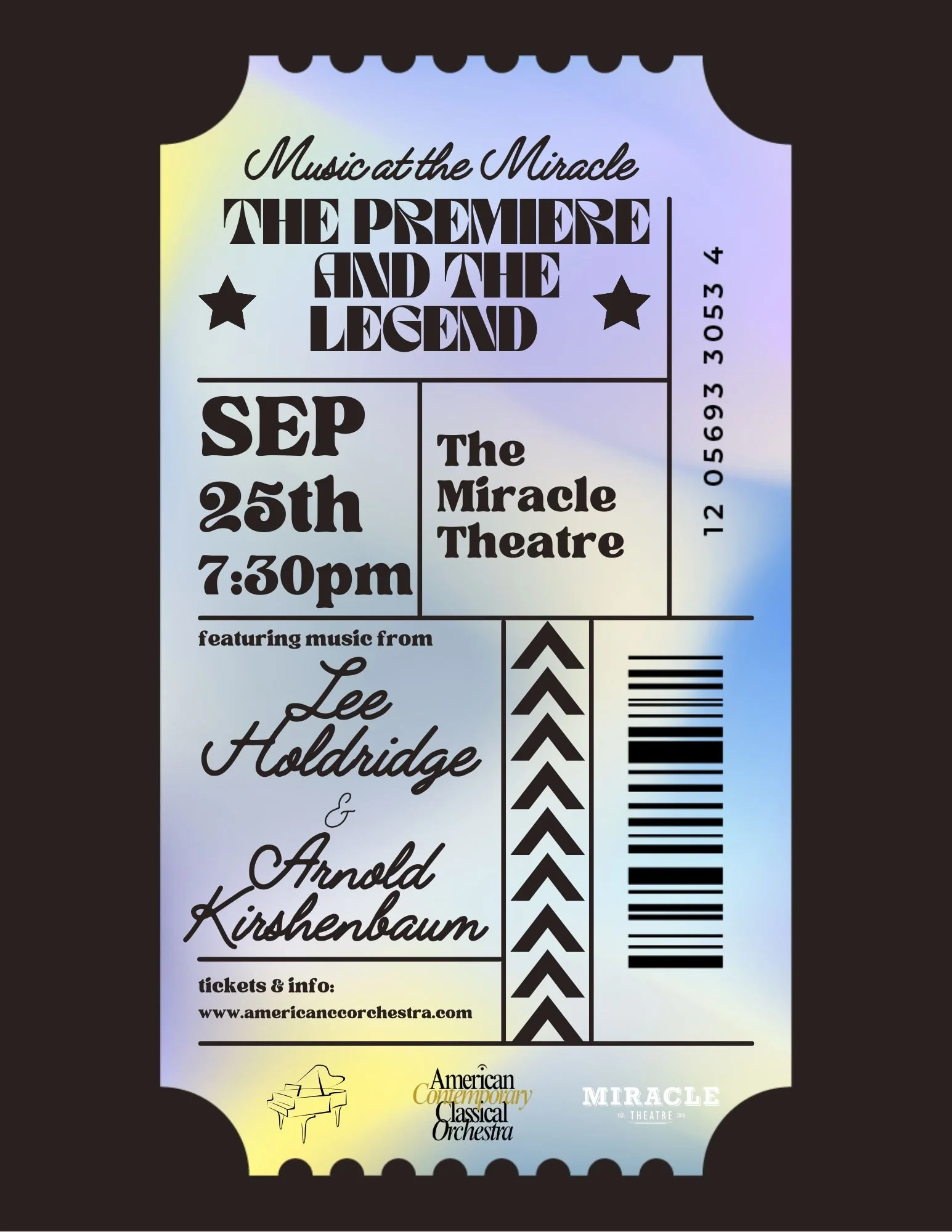The Premiere & The Legend concert poster