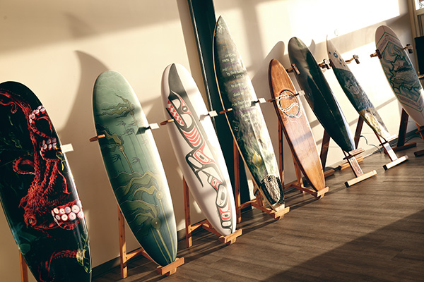 Final Sunset on Tofino Boardwalk Boards