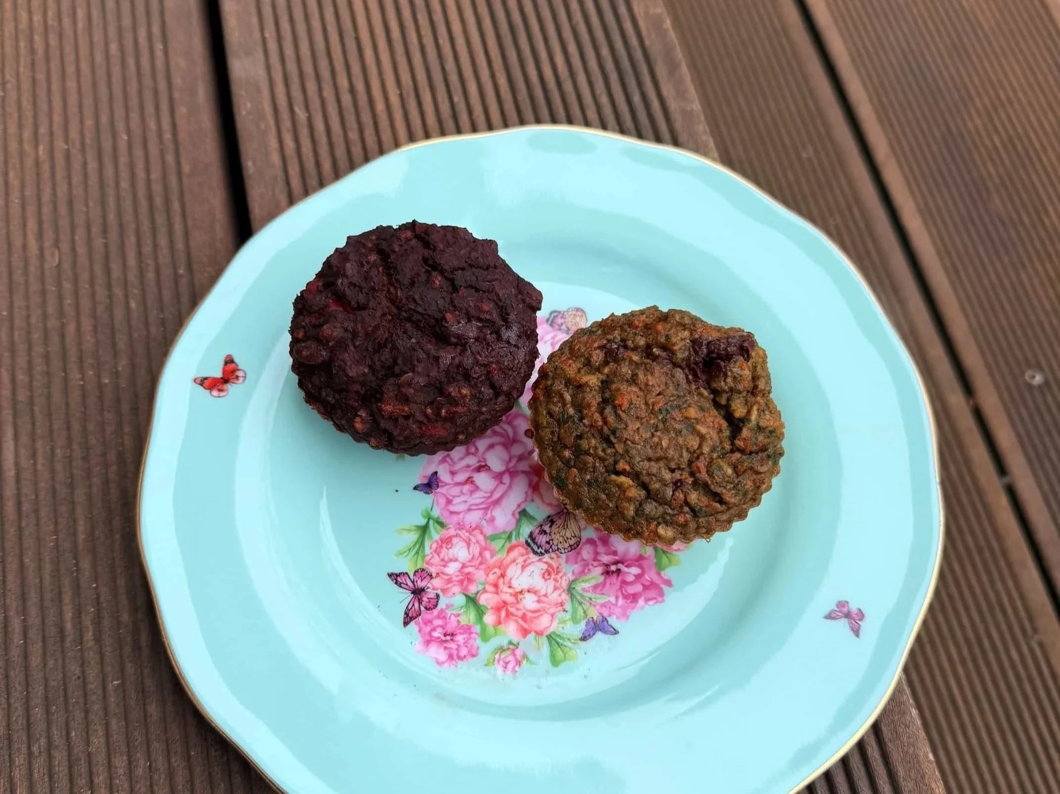 Healthy chocolate hidden veggie muffins for kids