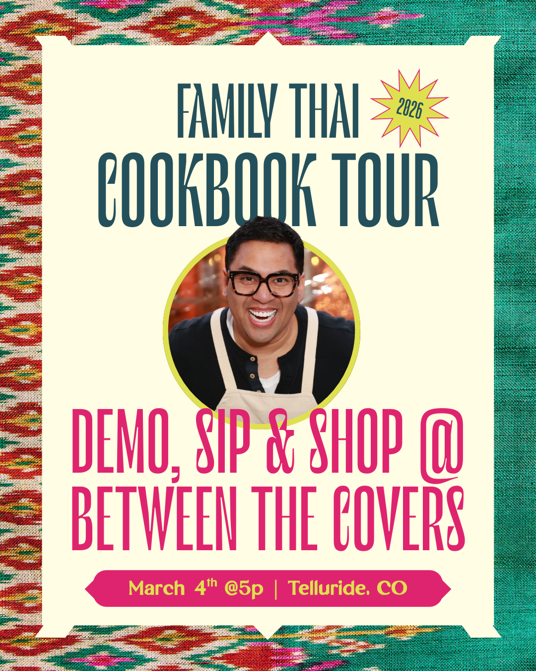 DEMO, SIP &amp; SHOP @ BETWEEN THE COVERS