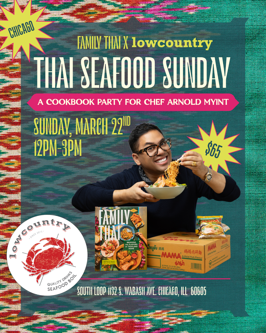 Thai Seafood Sunday: Family Thai × Lowcountry — Chicago