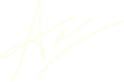 Arnold's white signature on a black background, featuring angular and curved lines.