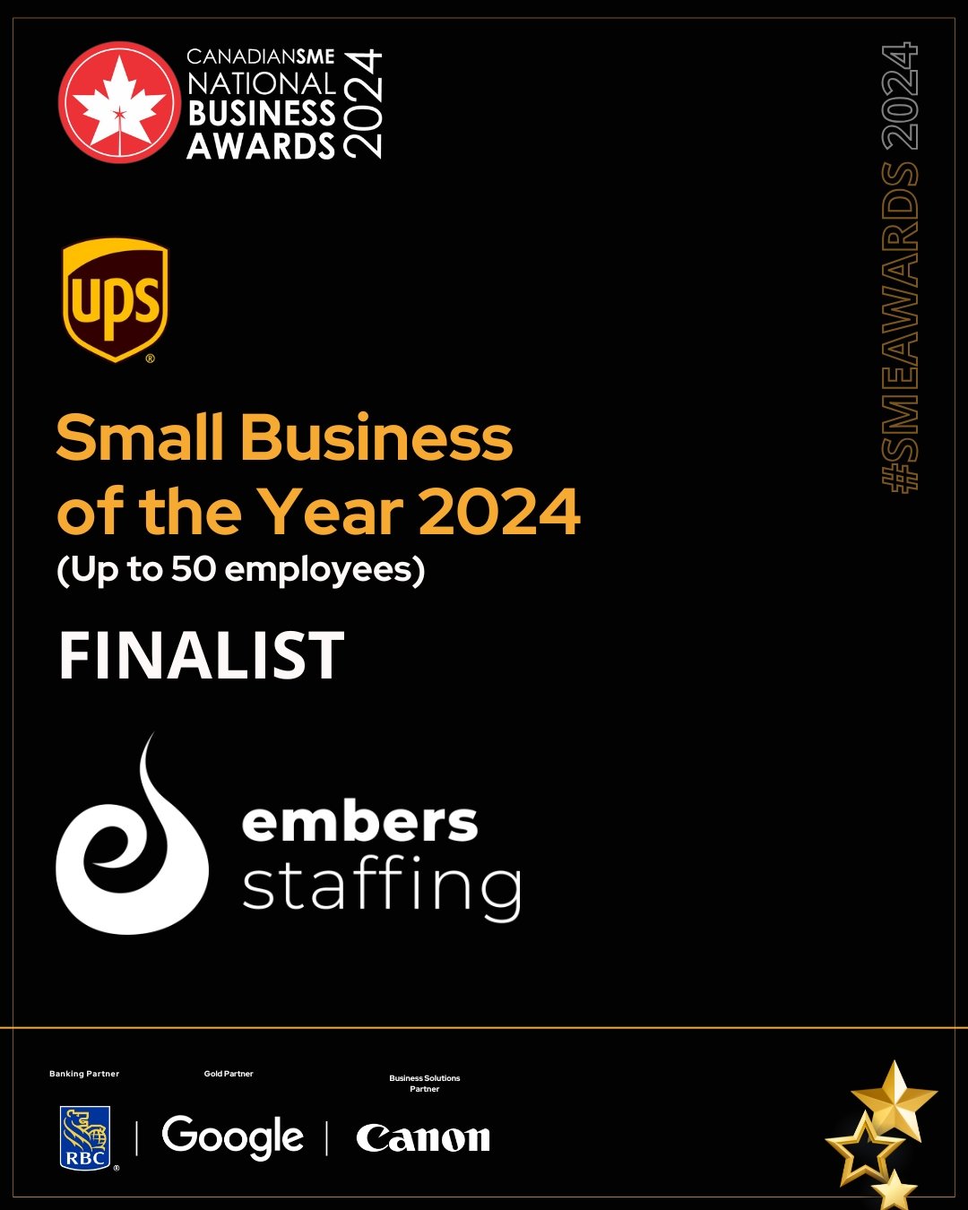 We're a Top 2 Finalist for the CanadianSME Small Business of the Year (up to 50 employees) Award! We are nominated alongside some other incredible Canadian small businesses, and we couldn't be prouder 🧡

Read the full press release at the link in ou