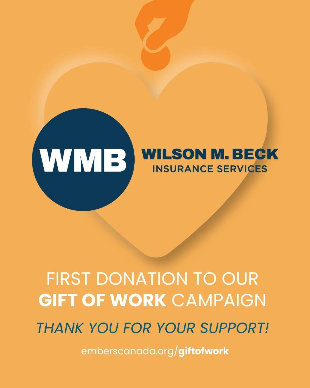 🧡 Huge shoutout to Wilson M Beck, our first Gift of Work Campaign donor!

We&rsquo;re so grateful for their generosity and commitment to creating meaningful opportunities for people in our community.

Join them in giving the Gift of Work this season
