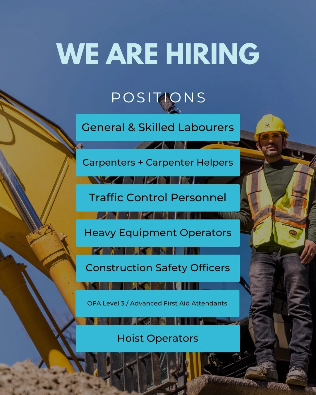 EMBERS Staffing is hiring experienced workers!

Got hands-on experience in construction? We&rsquo;re looking to connect with experienced folks in these roles:

Most in-demand:
✅ General &amp; Skilled Labourers
✅ Carpenters + Carpenter Helpers
✅ Traff