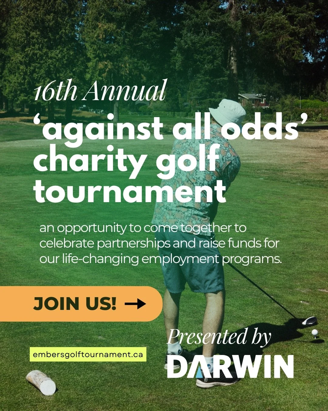 It&rsquo;s the most wonderful time of the year! 🏌️&zwj;♂️

Join us for our 16th Annual &ldquo;Against All Odds&rdquo; Charity Golf Tournament ⛳️

This tournament is more than just a day on the course: it&rsquo;s an opportunity to come together, cele