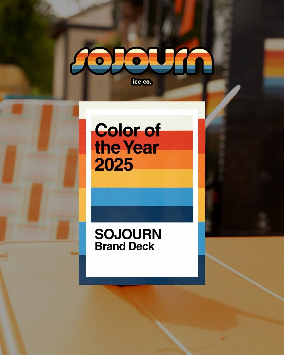 Introducing the official Color(s) of the Year 2026, SOJOURN BRAND DECK. 

A bold and retro palette  that evokes the nostalgia of a  South Philly childhood, while capturing the promise of summer in Maine.

A world of playful colors, imbued with flavor