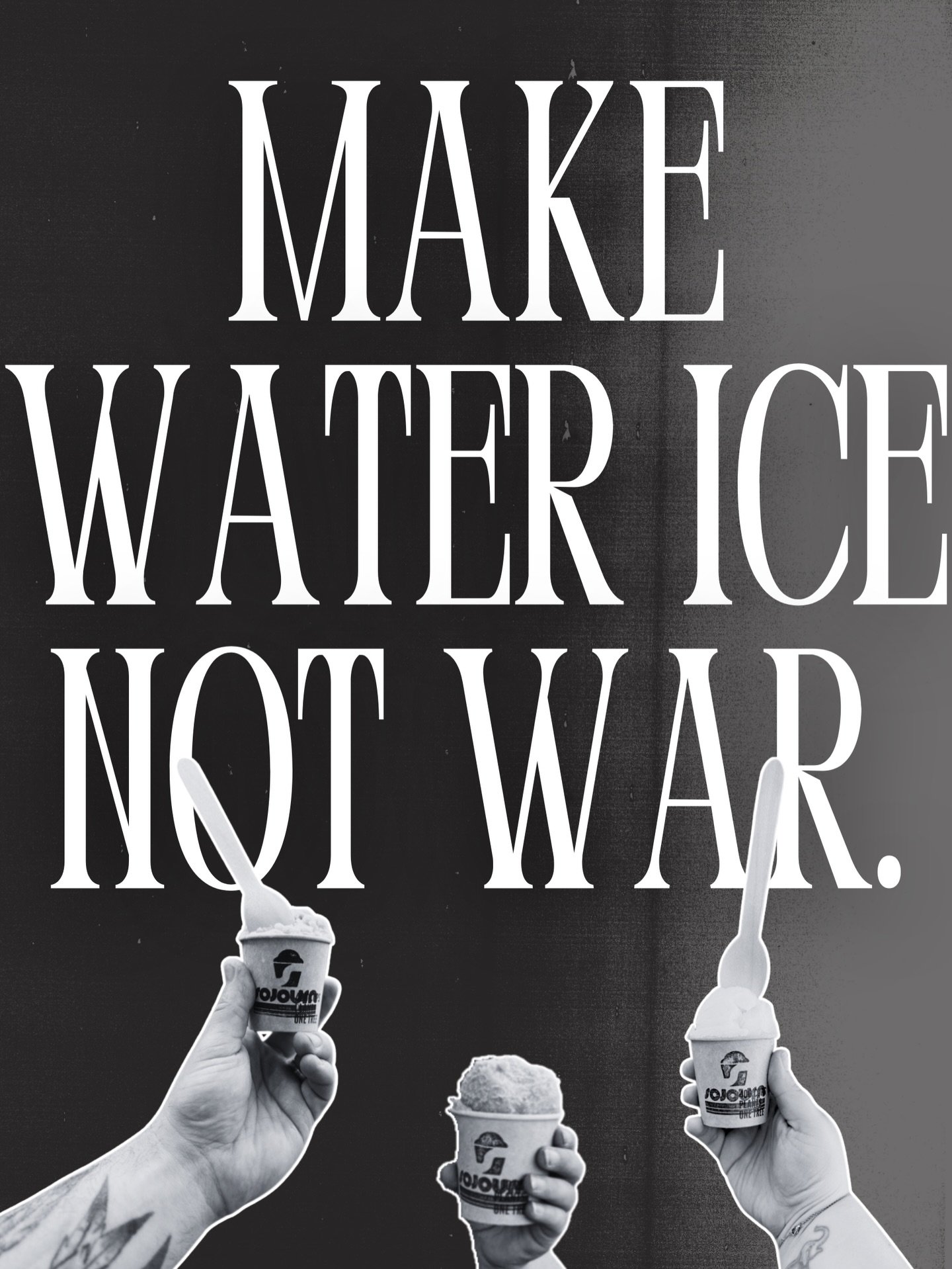 Monday mantra: make water ice, not war.