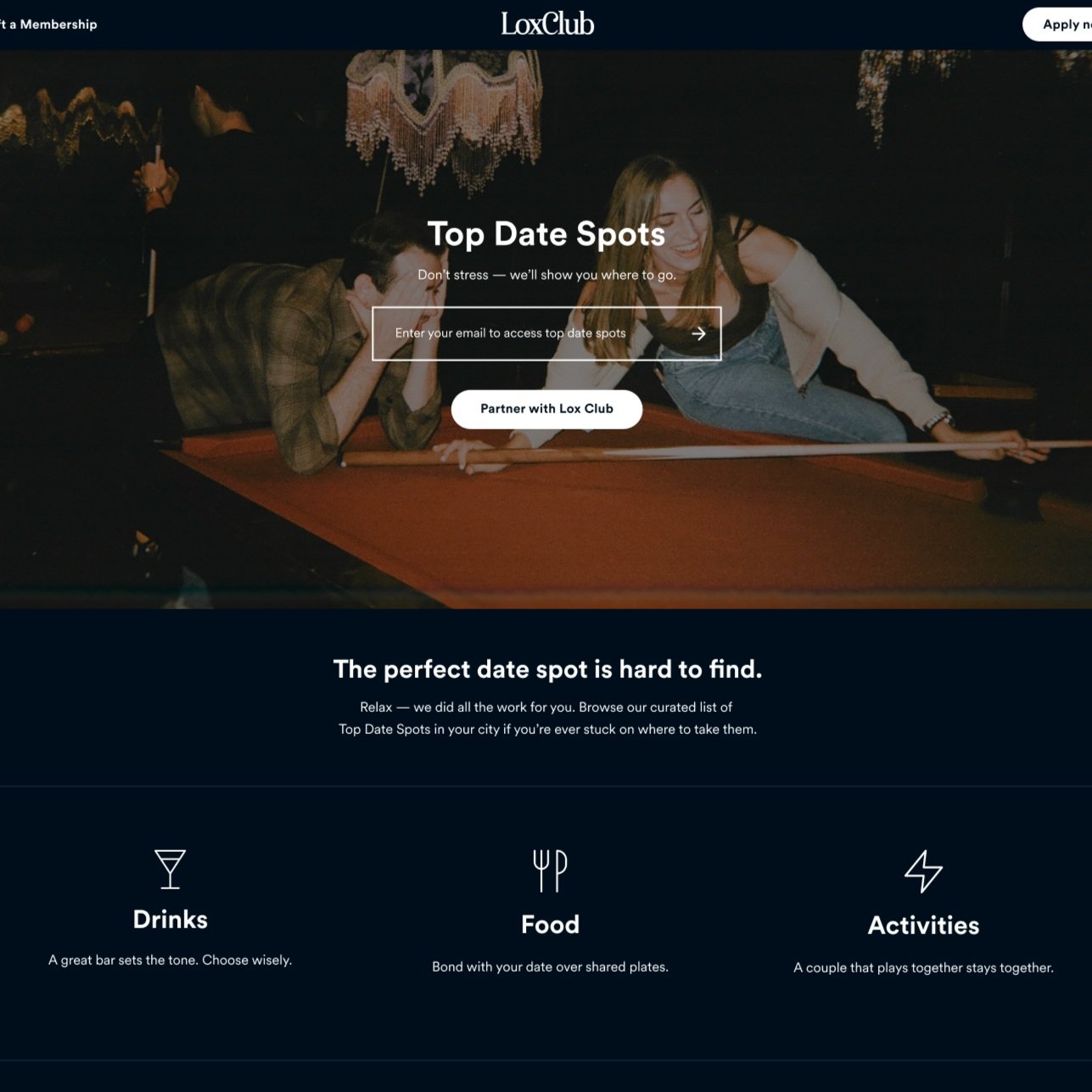 LOX CLUB | Web design