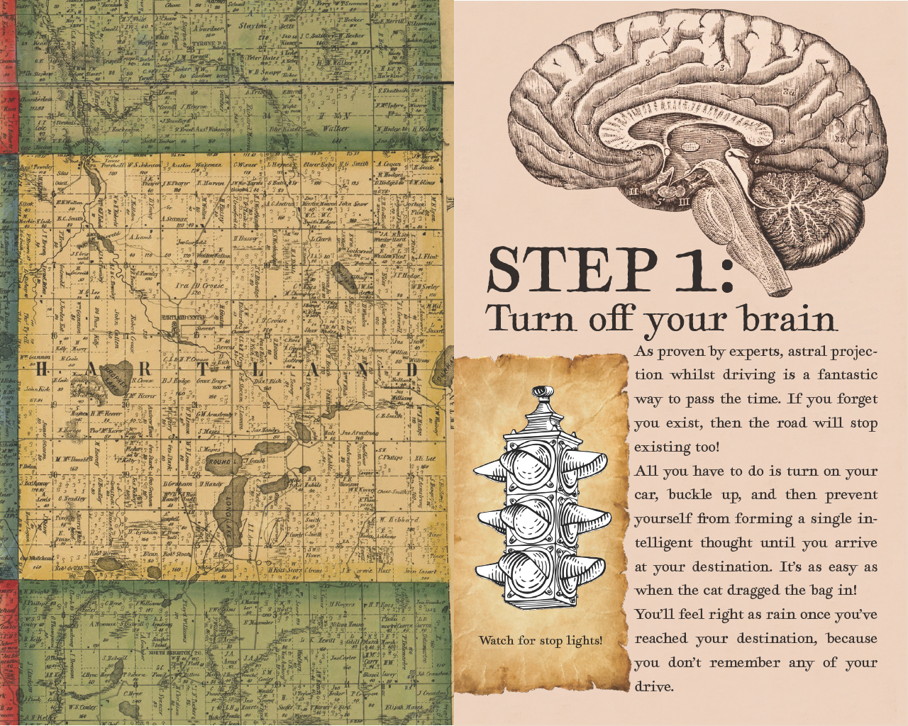 A parody how to booklet made using Indesign, Photoshop, and Illustrator.