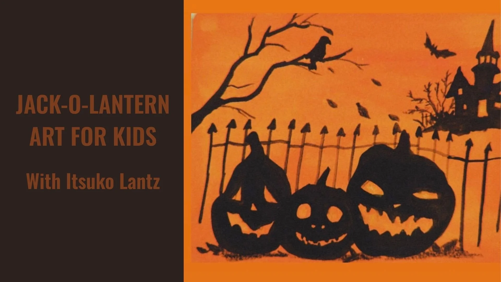 JACK-O-LANTERN ART FOR KIDS