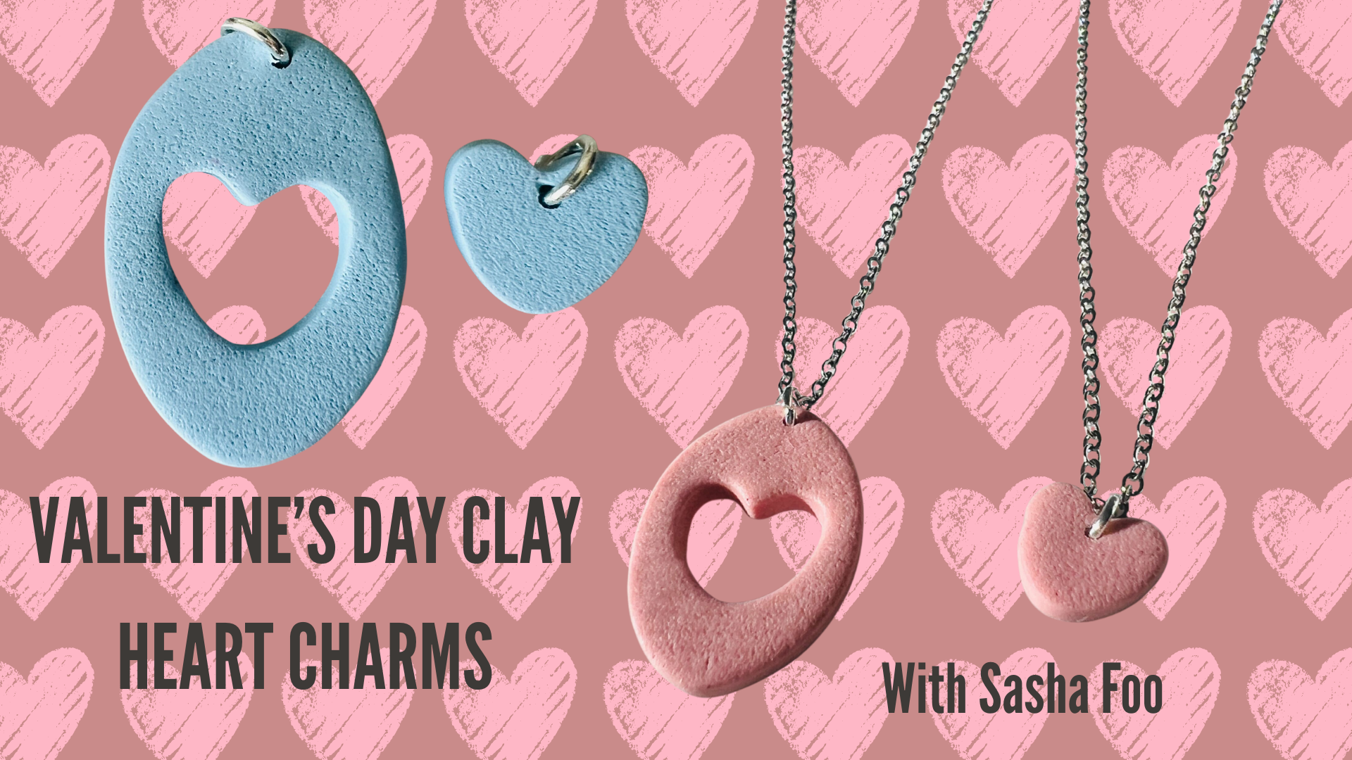 VALENTINE’S DAY POLYMER CLAY HEART CHARMS