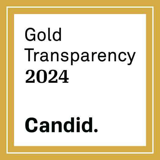Gold Transparency 2024 Candid logo with black text on a white background bordered by a gold frame.