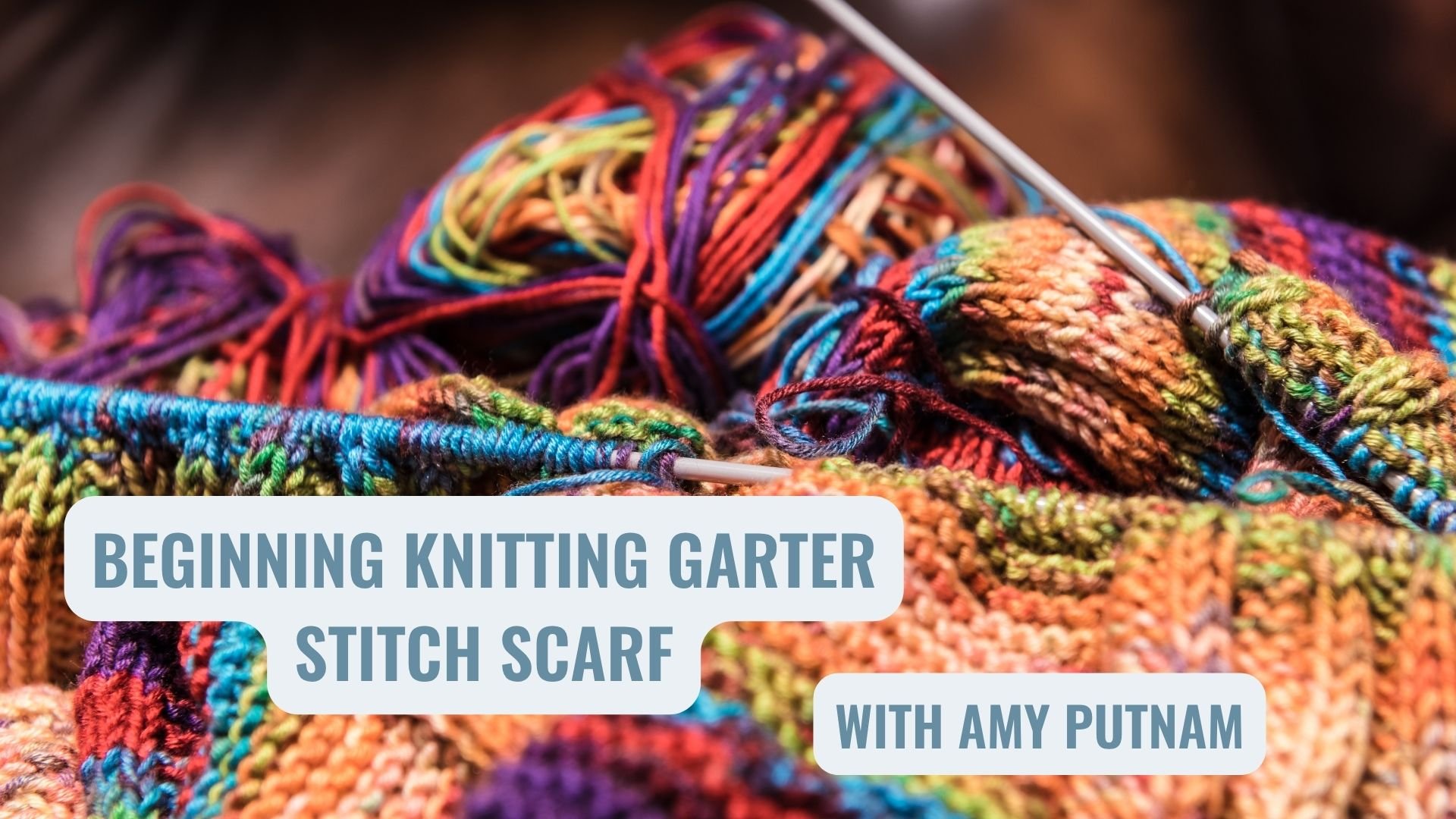 Beginning Knitting Garter Stitch Scarf