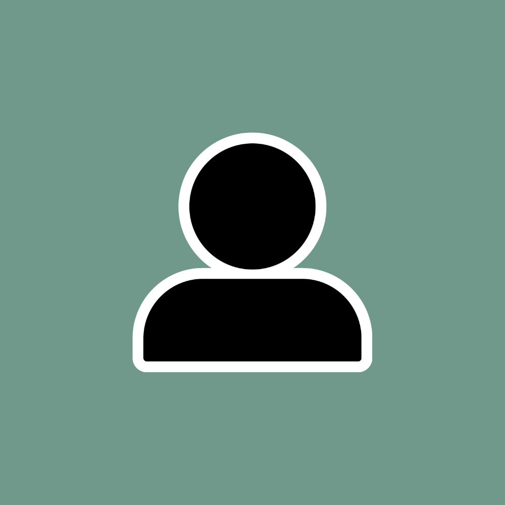 Generic user icon with a silhouette of a person on a teal background.