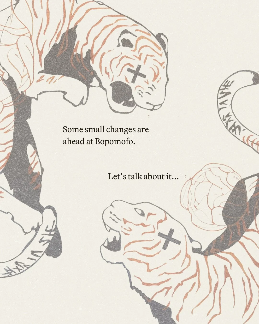 Wanted to start the year off with an honest talk about the state of Bopomofo. Thank you for getting us through so many challenges over the years! We know we&rsquo;ll get through this together. ❤️❤️