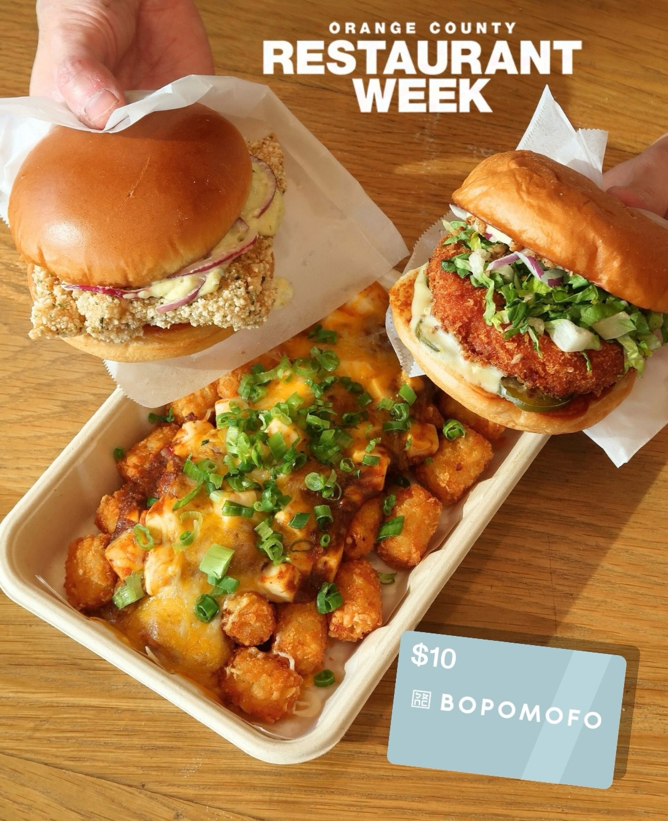 Irvine! You asked and we listened! This week only, we&rsquo;re bringing our famous Nori Fish Sandwich down to our Irvine location as part of @ocrestaurantweek in a special meal that gets you all this for $45!
A Honey Walnut Shrimp Sandwich
+ Nori Fis