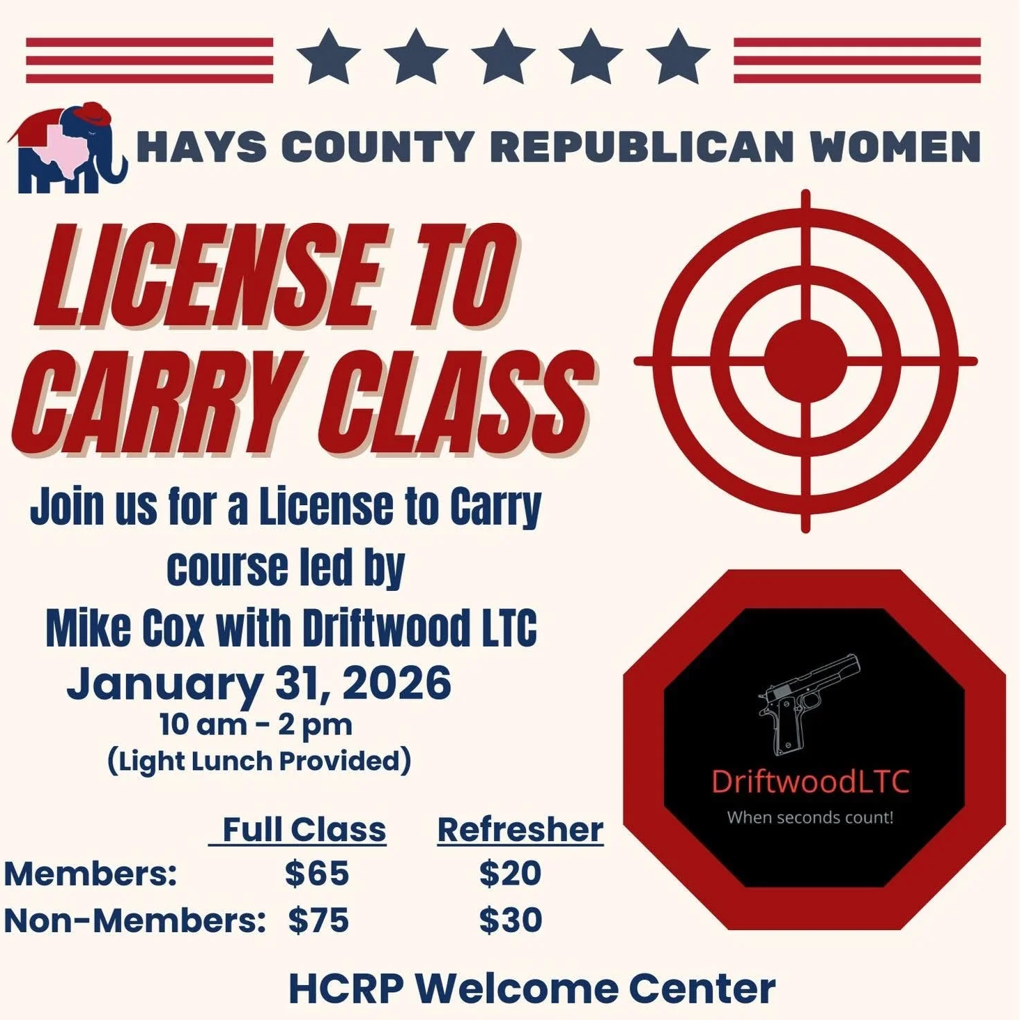 HCRW License to Carry Class
