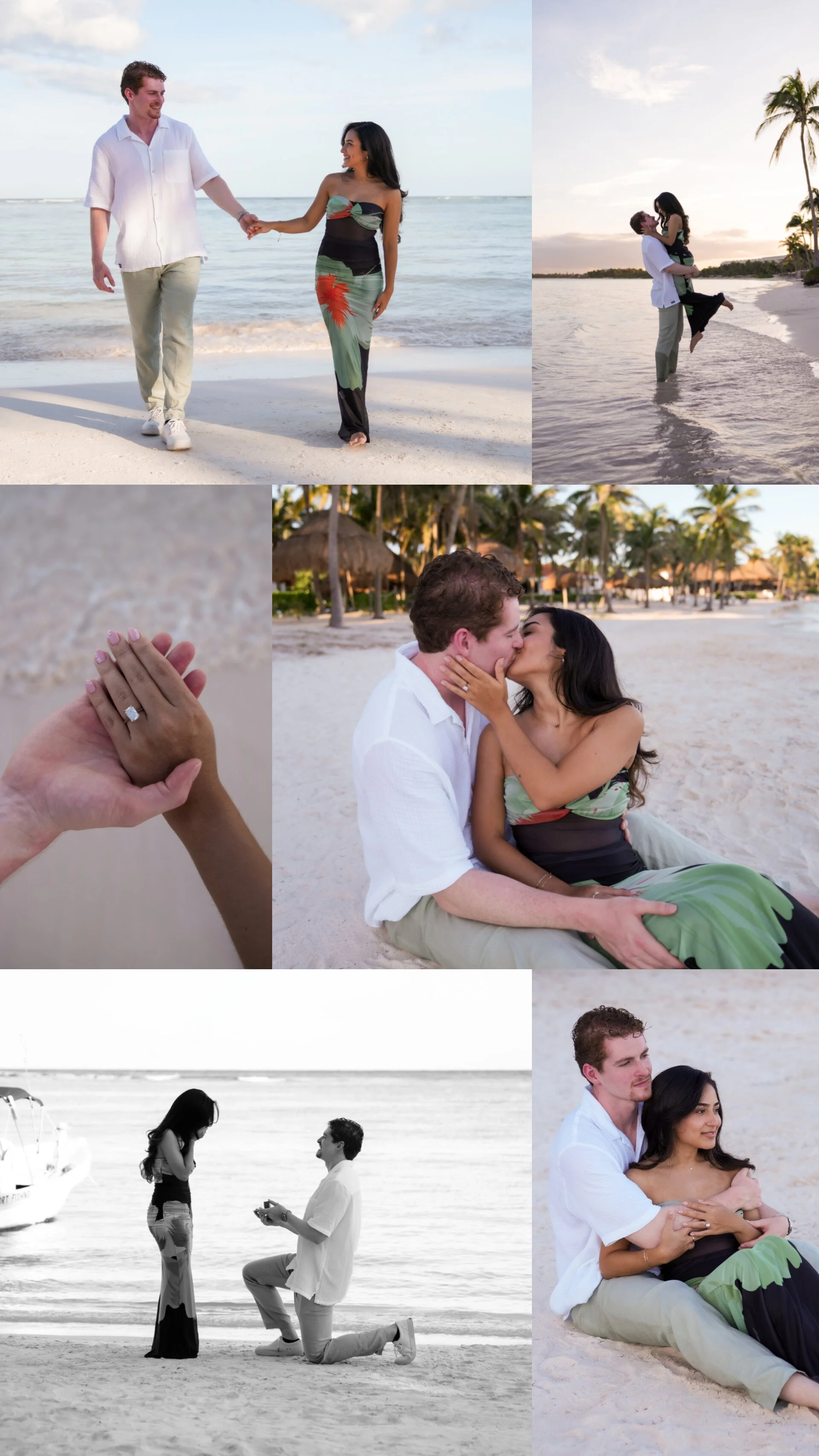 Surprise Proposal Engagement Photography Cancun Tulum Playa del Carmen Riviera Maya