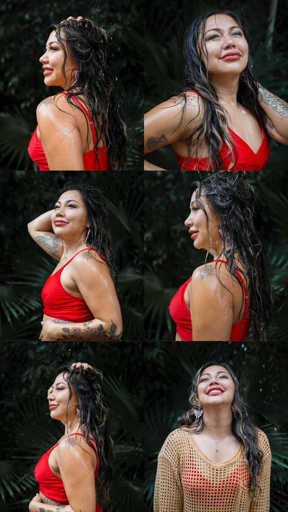 Rain Photoshoot Couple Engagement Photographer Tulum Playa del Carmen Cancun