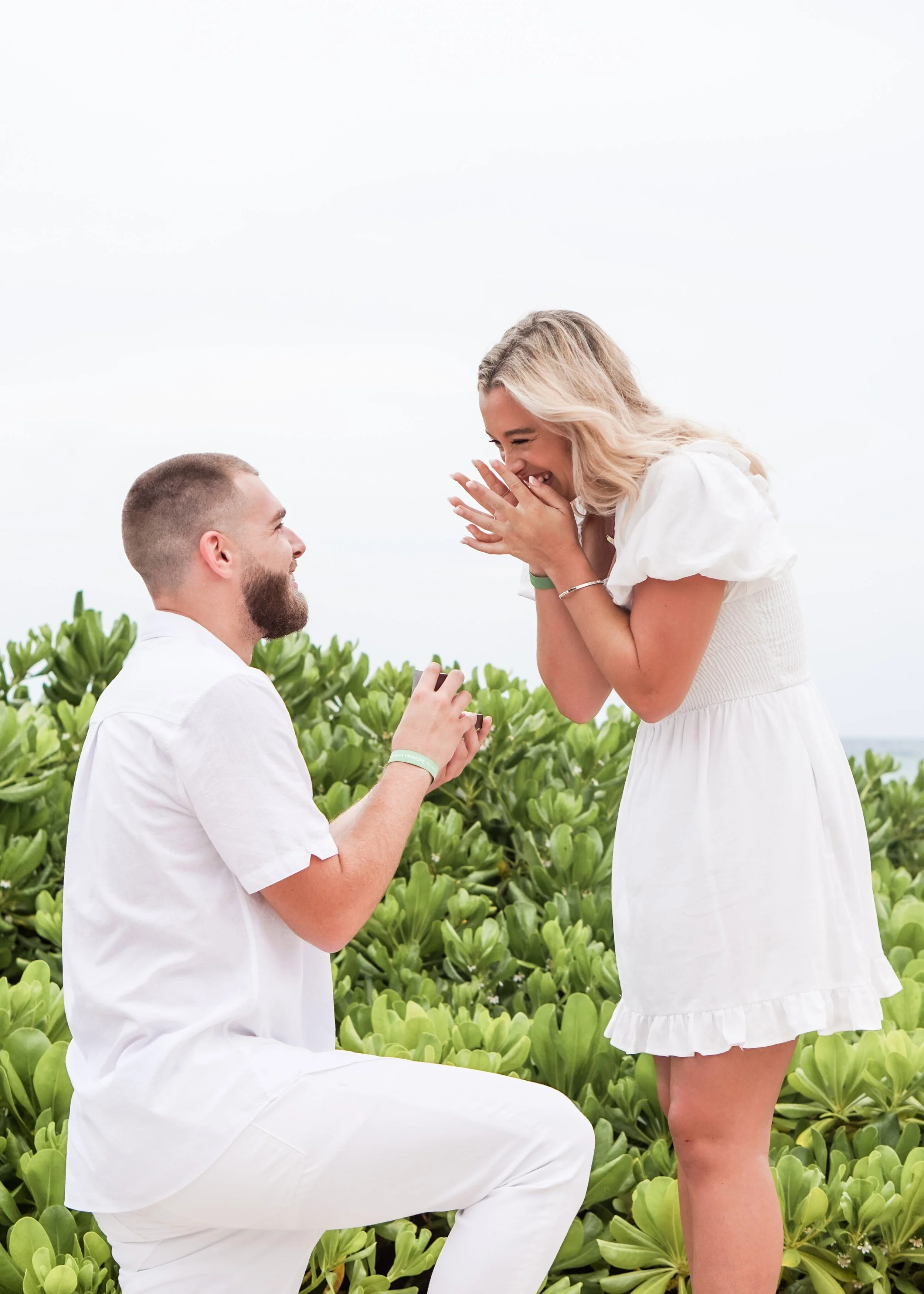 Surprise Proposal & Engagement Photoshoot Bahia Principe Mexico