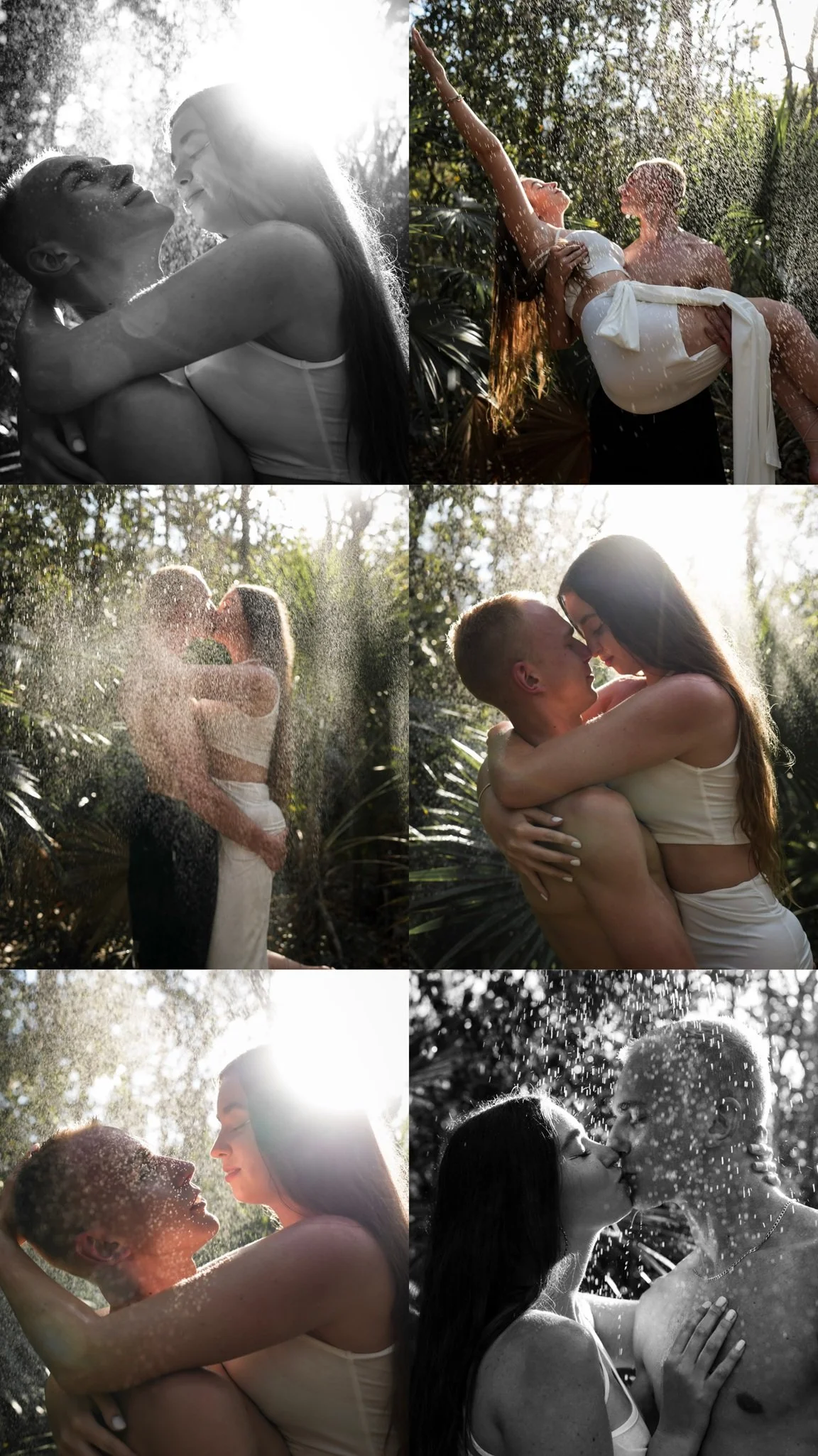 Rain Photoshoot Couple Engagement Photographer Tulum Playa del Carmen Cancun