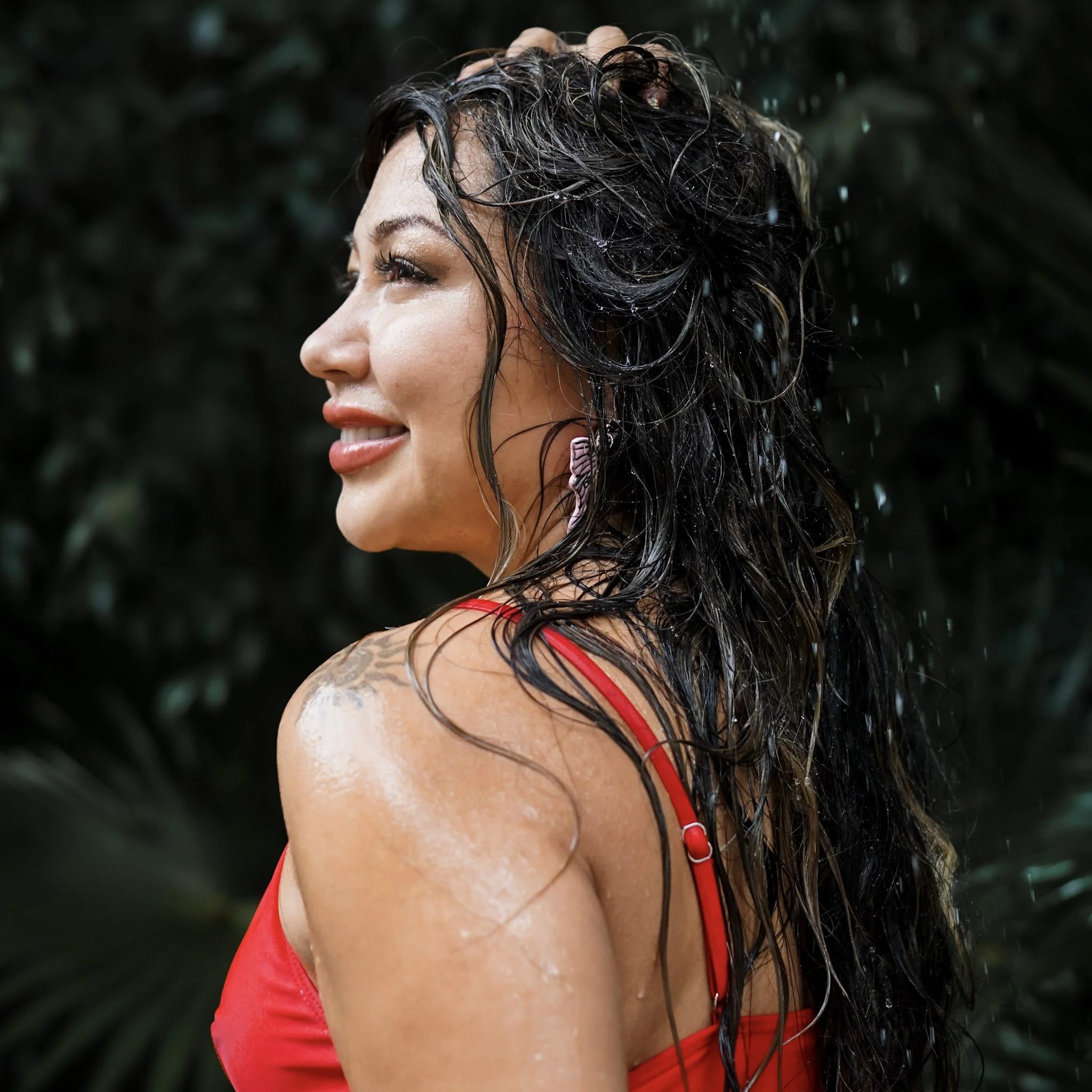 Rain Photoshoot Tulum