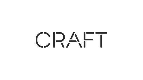 The word 'CRAFT' written in black uppercase letters on a white background.