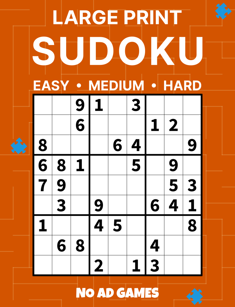 Large Print Sudoku Book