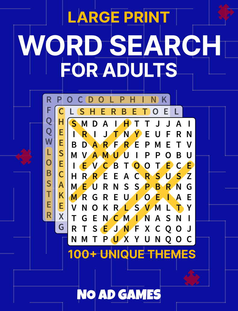 LARGE PRINT WORD SEARCH BOOK